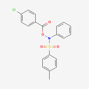 N-[(4-Chlorobenzoyl)oxy]-4-methyl-N-phenylbenzene-1-sulfonamide