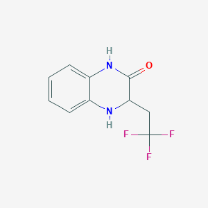 molecular formula C10H9F3N2O B1454582 3-(2,2,2-Trifluoroethyl)-1,2,3,4-tetrahydroquinoxalin-2-one CAS No. 1309602-02-5