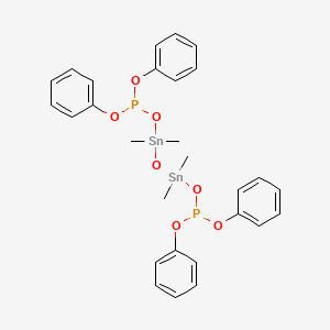 3,3,5,5-Tetramethyl-1,1,7,7-tetraphenoxy-2,4,6-trioxa-1,7-diphospha-3,5-distannaheptane