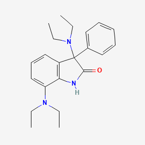 3,7-Bis(diethylamino)-3-phenyl-1,3-dihydro-2H-indol-2-one