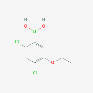 molecular formula C8H9BCl2O3 B1454584 (2,4-二氯-5-乙氧基苯基)硼酸 CAS No. 915200-81-6