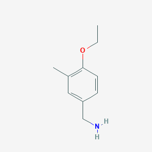 molecular formula C10H15NO B1454585 (4-乙氧基-3-甲基苯基)甲胺 CAS No. 1184137-77-6