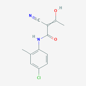 N-(4-Chloro-2-methylphenyl)-2-cyano-3-hydroxybut-2-enamide