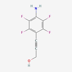 3-(4-Amino-2,3,5,6-tetrafluorophenyl)prop-2-yn-1-ol