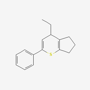 4-Ethyl-2-phenyl-4,5,6,7-tetrahydrocyclopenta[b]thiopyran