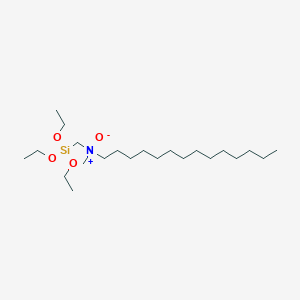 N-Methyl-N-[(triethoxysilyl)methyl]tetradecan-1-amine N-oxide