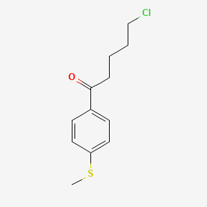 5-Chloro-1-[4-(methylsulfanyl)phenyl]pentan-1-one