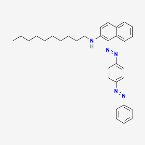 N-Decyl-1-[(E)-{4-[(E)-phenyldiazenyl]phenyl}diazenyl]naphthalen-2-amine