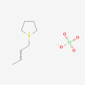 1-(But-2-EN-1-YL)thiolan-1-ium perchlorate