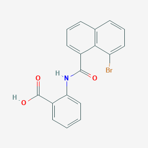 2-[(8-Bromonaphthalene-1-carbonyl)amino]benzoic acid