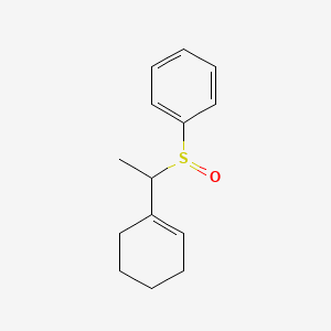 [1-(Cyclohex-1-en-1-yl)ethanesulfinyl]benzene