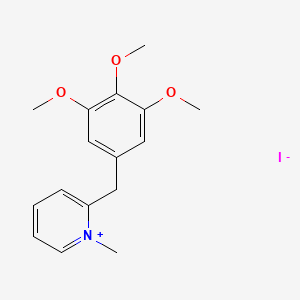 1-Methyl-2-[(3,4,5-trimethoxyphenyl)methyl]pyridin-1-ium iodide