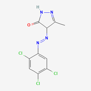 5-Methyl-4-[(E)-(2,4,5-trichlorophenyl)diazenyl]-2,4-dihydro-3H-pyrazol-3-one