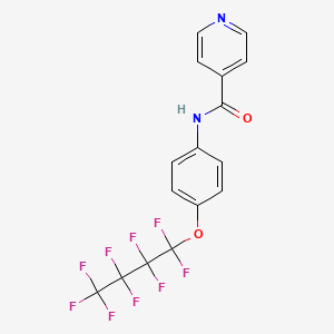 4-Pyridinecarboxamide, N-[4-(nonafluorobutoxy)phenyl]-