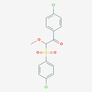 2-(4-Chlorobenzene-1-sulfonyl)-1-(4-chlorophenyl)-2-methoxyethan-1-one