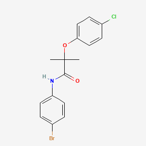 Propanamide, N-(4-bromophenyl)-2-(4-chlorophenoxy)-2-methyl-