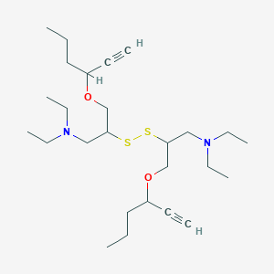 1-Propanamine, 2,2'-dithiobis[N,N-diethyl-3-(1-ethynylbutoxy)-