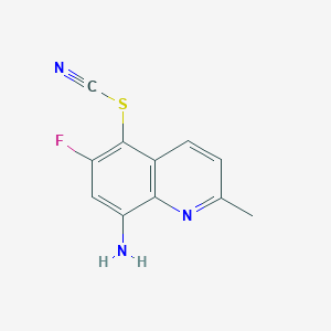 8-Amino-6-fluoro-2-methylquinolin-5-yl thiocyanate