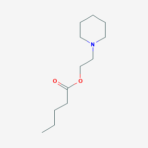 Pentanoic acid, 2-(1-piperidinyl)ethyl ester