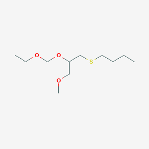 1-{[2-(Ethoxymethoxy)-3-methoxypropyl]sulfanyl}butane