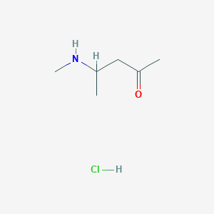 4-(Methylamino)pentan-2-one;hydrochloride