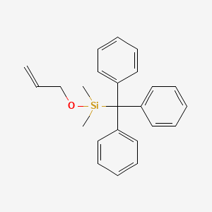 Dimethyl[(prop-2-en-1-yl)oxy](triphenylmethyl)silane