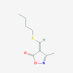 (4Z)-4-(butylsulfanylmethylidene)-3-methyl-1,2-oxazol-5-one