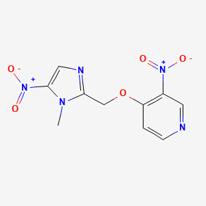 4-[(1-Methyl-5-nitro-1H-imidazol-2-yl)methoxy]-3-nitropyridine