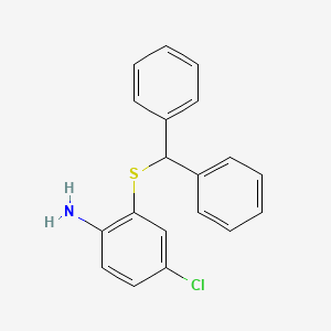 4-Chloro-2-[(diphenylmethyl)sulfanyl]aniline