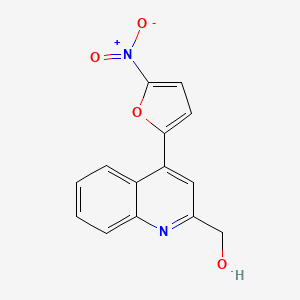 [4-(5-Nitrofuran-2-yl)quinolin-2-yl]methanol