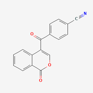 4-(1-Oxo-1H-2-benzopyran-4-carbonyl)benzonitrile