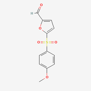 2-Furancarboxaldehyde, 5-[(4-methoxyphenyl)sulfonyl]-