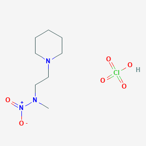 N-methyl-N-(2-piperidin-1-ylethyl)nitramide;perchloric acid