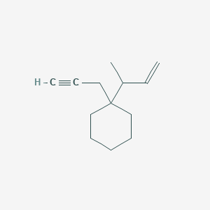 1-(But-3-en-2-yl)-1-(prop-2-yn-1-yl)cyclohexane