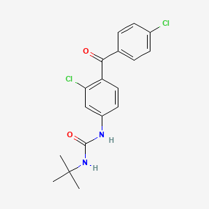 N-tert-Butyl-N'-[3-chloro-4-(4-chlorobenzoyl)phenyl]urea