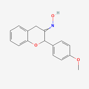 N-[2-(4-Methoxyphenyl)-2H-1-benzopyran-3(4H)-ylidene]hydroxylamine