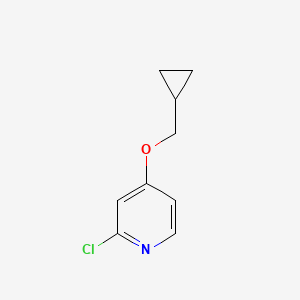 molecular formula C9H10ClNO B1454625 2-Chloro-4-(cyclopropylmethoxy)pyridine CAS No. 1341052-60-5