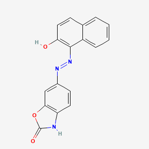 6-[2-(2-Oxonaphthalen-1(2H)-ylidene)hydrazinyl]-1,3-benzoxazol-2(3H)-one