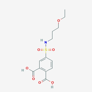 4-[(3-Ethoxypropyl)sulfamoyl]benzene-1,2-dicarboxylic acid