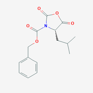 B145463 (S)-Benzyl 4-isobutyl-2,5-dioxooxazolidine-3-carboxylate CAS No. 125814-24-6