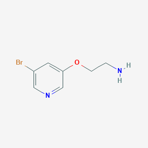 molecular formula C7H9BrN2O B1454631 2-((5-Bromopyridin-3-yl)oxy)ethanamine CAS No. 1112983-17-1
