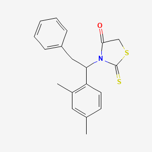 3-[1-(2,4-Dimethylphenyl)-2-phenylethyl]-2-sulfanylidene-1,3-thiazolidin-4-one