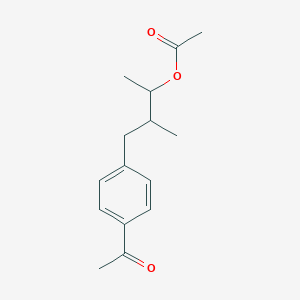 4-(4-Acetylphenyl)-3-methylbutan-2-yl acetate