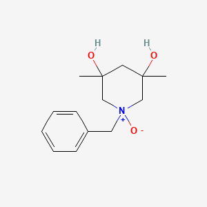 1-Benzyl-3,5-dimethyl-1-oxo-1lambda~5~-piperidine-3,5-diol