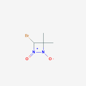 4-Bromo-3,3-dimethyl-1-oxo-1,2-diazetidin-1-ium-2-olate