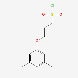 molecular formula C11H15ClO3S B1454642 3-(3,5-二甲基苯氧基)丙烷-1-磺酰氯 CAS No. 1018340-65-2