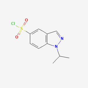 molecular formula C10H11ClN2O2S B1454644 1-(异丙基)-1H-吲唑-5-磺酰氯 CAS No. 1339217-64-9
