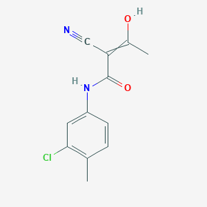 N-(3-Chloro-4-methylphenyl)-2-cyano-3-hydroxybut-2-enamide