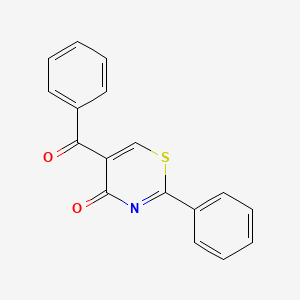 4H-1,3-Thiazin-4-one, 5-benzoyl-2-phenyl-