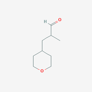 molecular formula C9H16O2 B1454651 2-Methyl-3-(oxan-4-yl)propanal CAS No. 1339031-38-7